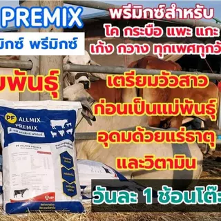 วิตามินและแร่ธาตุสำหรับบำรุง วัว ควาย พีเอฟ ออลมิกซ์ พรีมิกซ์