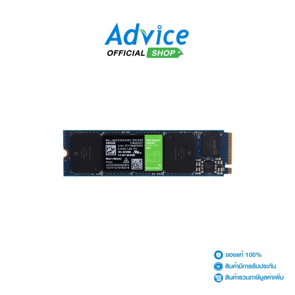 WD  250 GB SSD M.2 PCIe GREEN SN350 (WDS250G2G0C) - A0150816