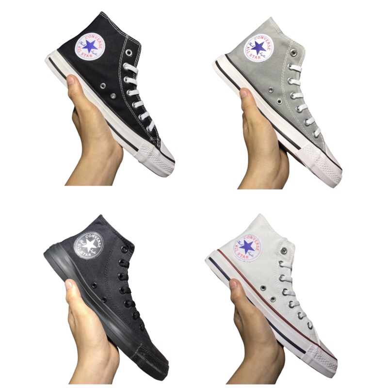 Converse All Star ​ หุ้มข้อ : สีดำ ดำล้วน เทา ขาว