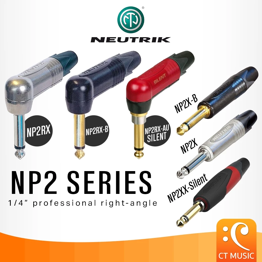 Neutrik NP2 Series Jack Head หัวแจ็ค สายสัญญาณ NP2XX / P2RX / NP2X / NP2X-B / NP2RX-B