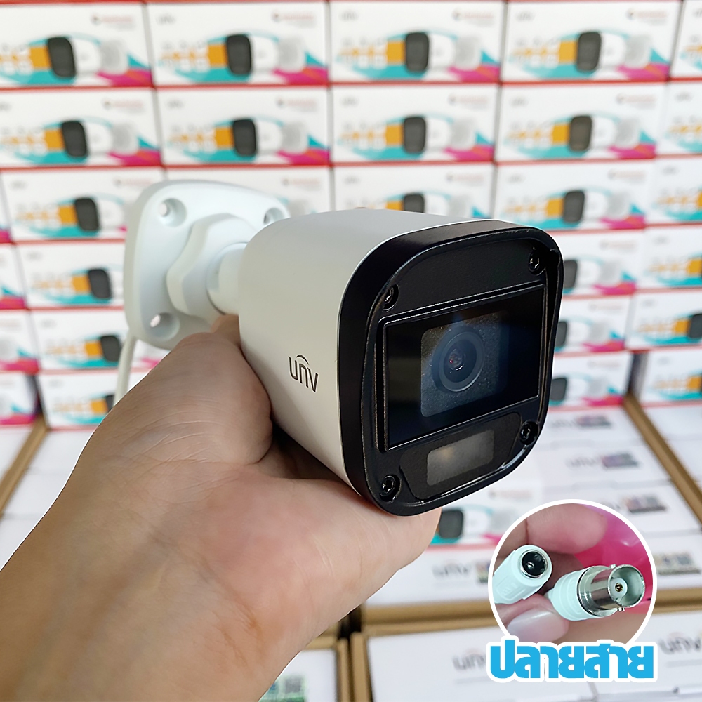 Uniview กล้องวงจรปิด รุ่น UAC-B115-F28-W ความละเอียด 5 MP กล้อง 4ระบบ ภาพสีกลางคืน