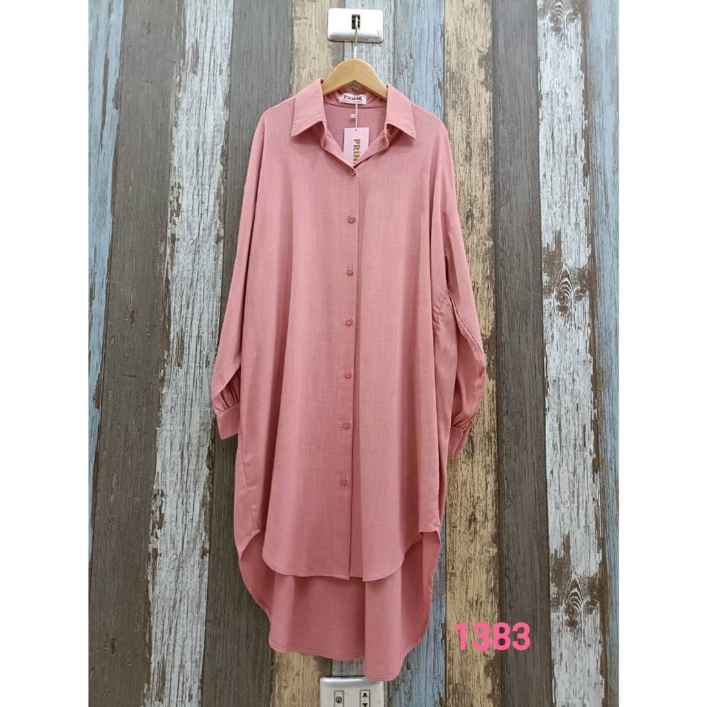 1383 สอบถามก่อนสั่งนะจ๊ะ  มินิเดรส ผ้าลินิน   อกได้ถึง :52”    เสื้อยาว : 42″ – โปรปัง