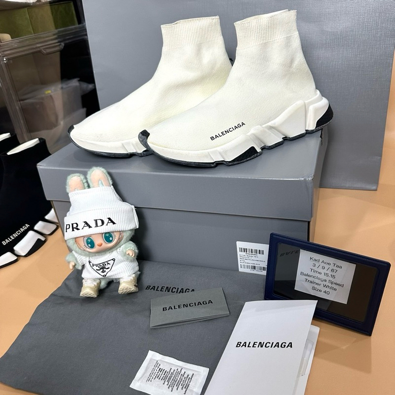 Balenciaga Speed White Sneakers Size40