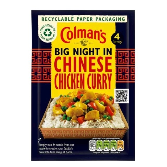 Colman's Chinese Chicken Curry 47g  -  โคลแมน ผงแกงไก่จีน 47 กรัม