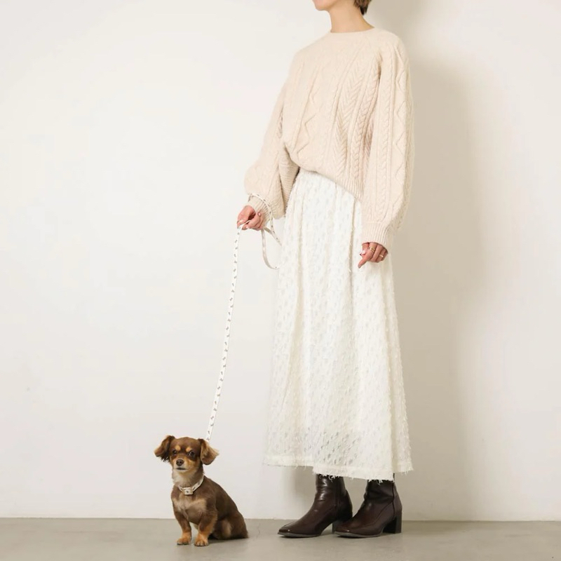 VELKYBARK [พร้อมส่ง] Moncheri🇯🇵 เซ็ต ปลอกคอสัตว์เลี้ยง พร้อมสายจูง - รูปที่ 6