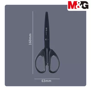 P529 กรรไกร M&G กรรไกรใบมีด สแตนเลส ทนทาน 160-210 มม. สีดํา เครื่องเขียน สําหรับบ้าน DIY SP