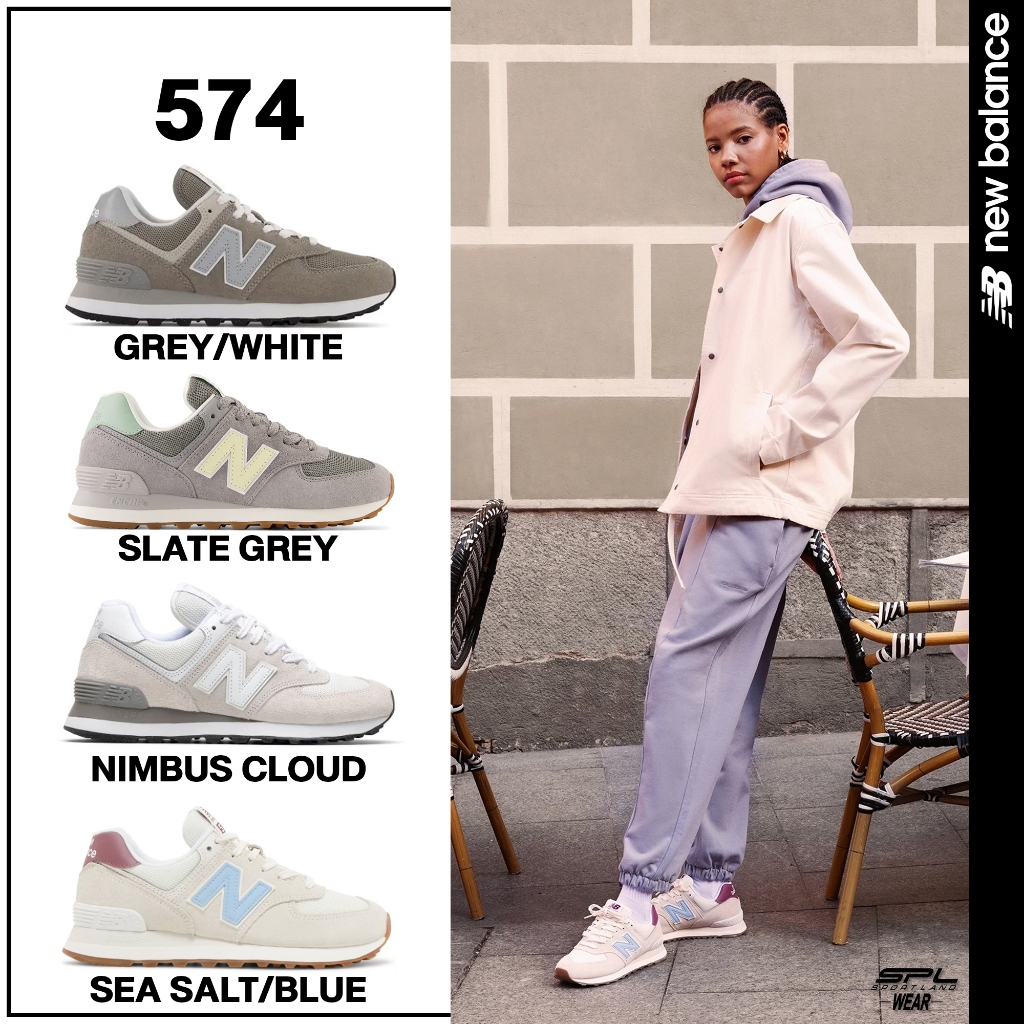 New Balance Collection รองเท้าผ้าใบ สำหรับผู้หญิง W 574 WL574EVG / WL574RB / WL574EVW / WL574RD (329