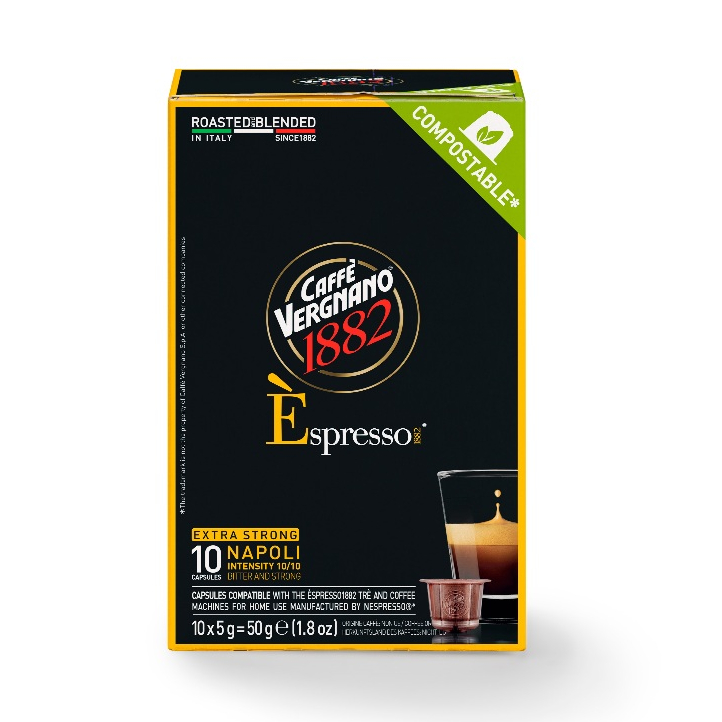 Caffè Vergnano 1882 Napoli Compostable (NSP capsules) กาแฟแคปซูล คัฟเฟ่ แวร์ญาโน่ เนสเพรสโซ นโปลี