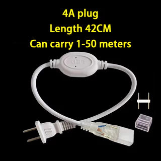 ร้านอยู่ที่ไทย ปลั๊กต่อนีออนเฟล็ก LED 220V เขี้ยวต่อความยาว ปลั๊กต่อนีออนเฟล็ก