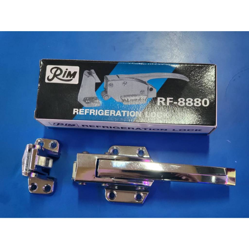 กลอนสั้น กลอนประตูตู้แช่สแตนเลส มือจับประตูตู้แช่สแตนเลส กลอนตู้แช่ ยี่ห้อ Rim รุ่น RF-8880