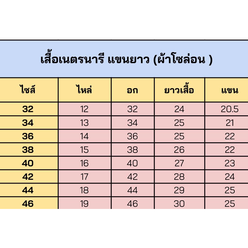 เสื้อเนตรนารี แขนยาว ผ้าโซล่อน