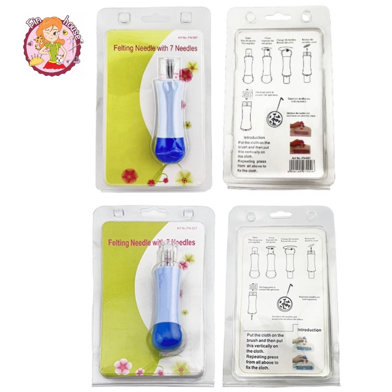 🧸Felting needle  (รุ่นเข็ม7เล่ม) สินค้าพร้อมส่งจากไทย🧵🪡