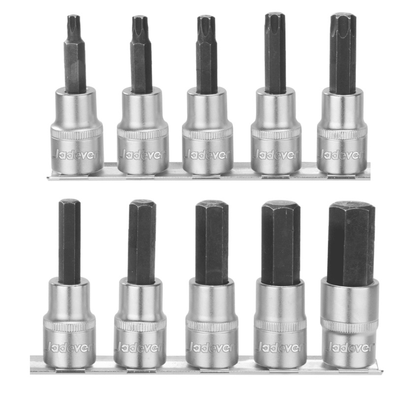 JADEVER ชุดลูกบล็อกเดือยโผล่ 10 ชิ้น ขนาด 1/2 นิ้ว CR-V รุ่น JDST1412