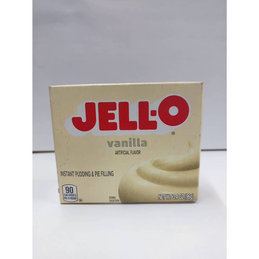 Jell-o Artificial Flavor Vanilla อินสแตนท์ วานิลลา พุดดิ้ง แอนด์ พาย ฟิลลิ่ง(ตราเจล-โอ) 96 กรัม