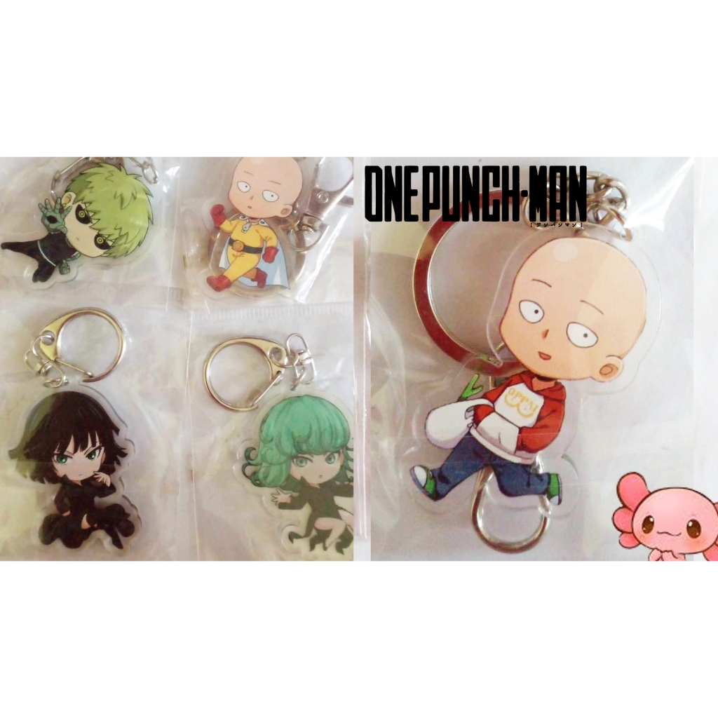 **พร้อมส่งในไทย**พวงกุญแจ one punch man เทพบุตรหมัดเดียวจอด ไซตามะ (แพ็คใส่กล่อง)