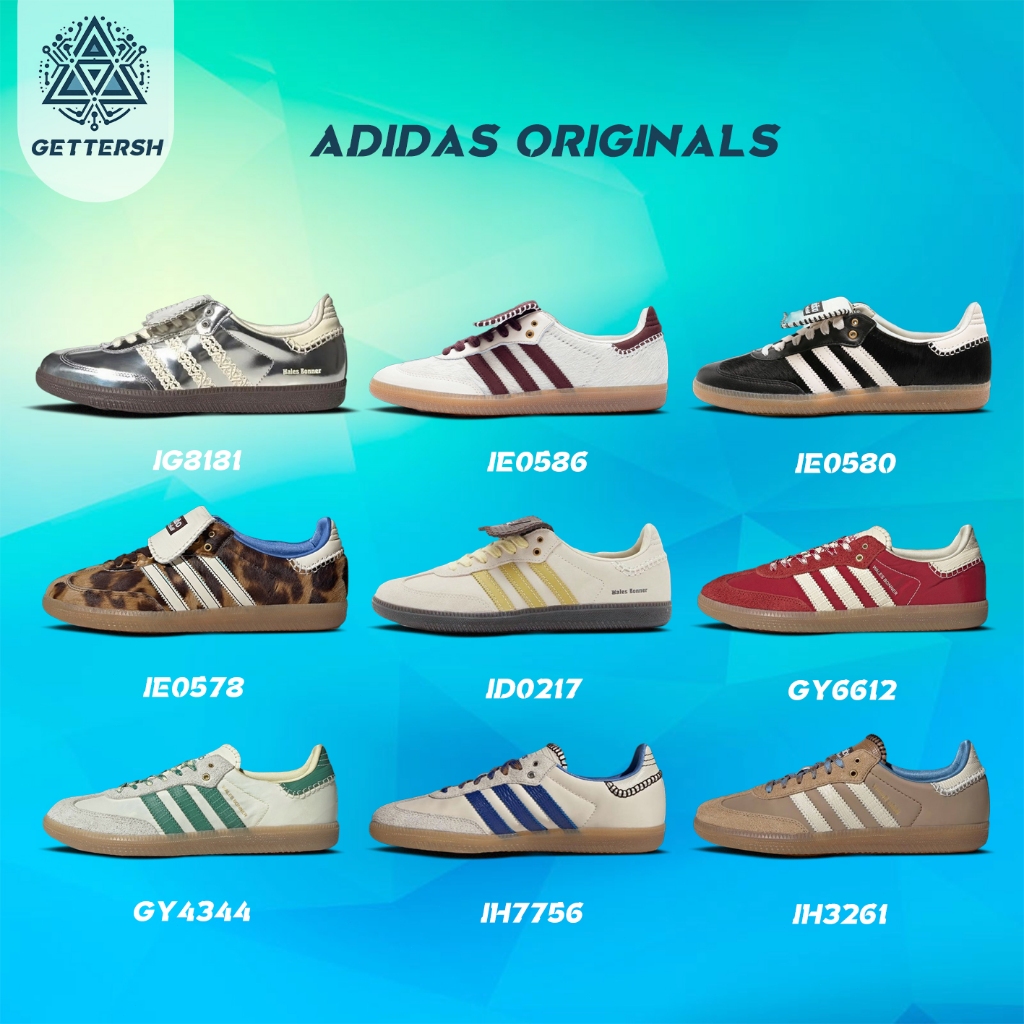 ของแท้ 100% WALES BONNER x adidas originals Samba รองเท้าลำลองแฟชั่น IH7756/IG8181/GY4344 กันลื่นและทนต่อการสึกหรอ