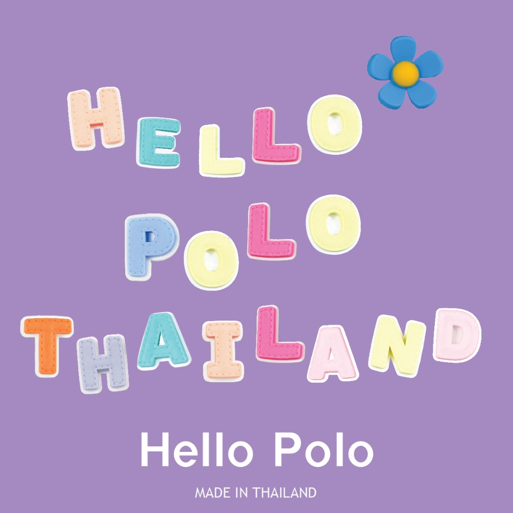 Hello Polo  อุปกรณ์ตกแต่งกระเป๋าชายหาด ผู้หญิงกระเป๋าถืออุปกรณ์ตกแต่ง A-Z jibbitz น่ารัก แฟชั่น เล็กและเบา ไม่มีกลิ่น