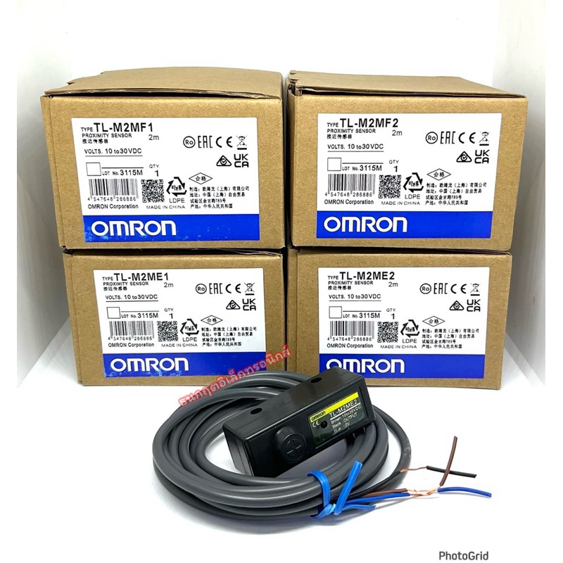TL-M2ME1 TL-M2ME2 TL-M2MF1 TL-M2MF2 sensor Omron เซ็นเซอร์ 3สาย 12-30VDC  โฟโต้อิเล็กทริค สวิตช์เซ็น