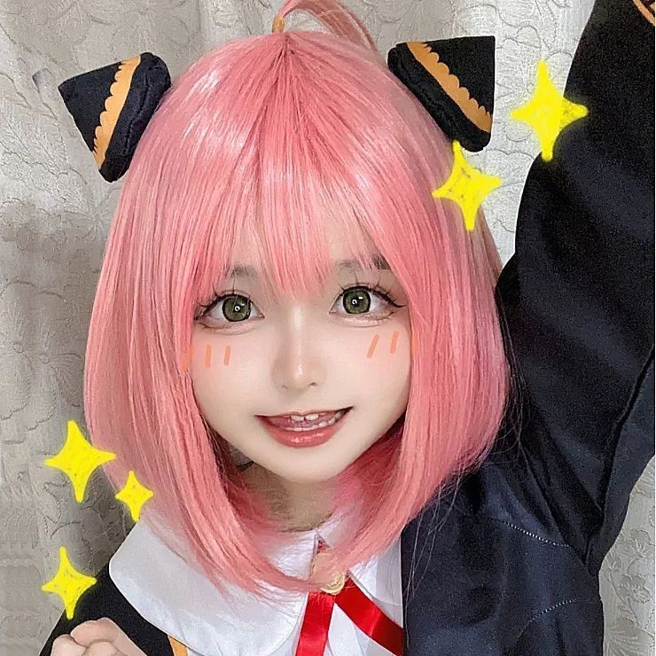 🔥🔥🔥น่ารัก Aniya cos ชุด spy x family ชุดคอสเพลย์ Anya วิกผม spy เด็กและผู้ใหญ่ก็ใส่ได้