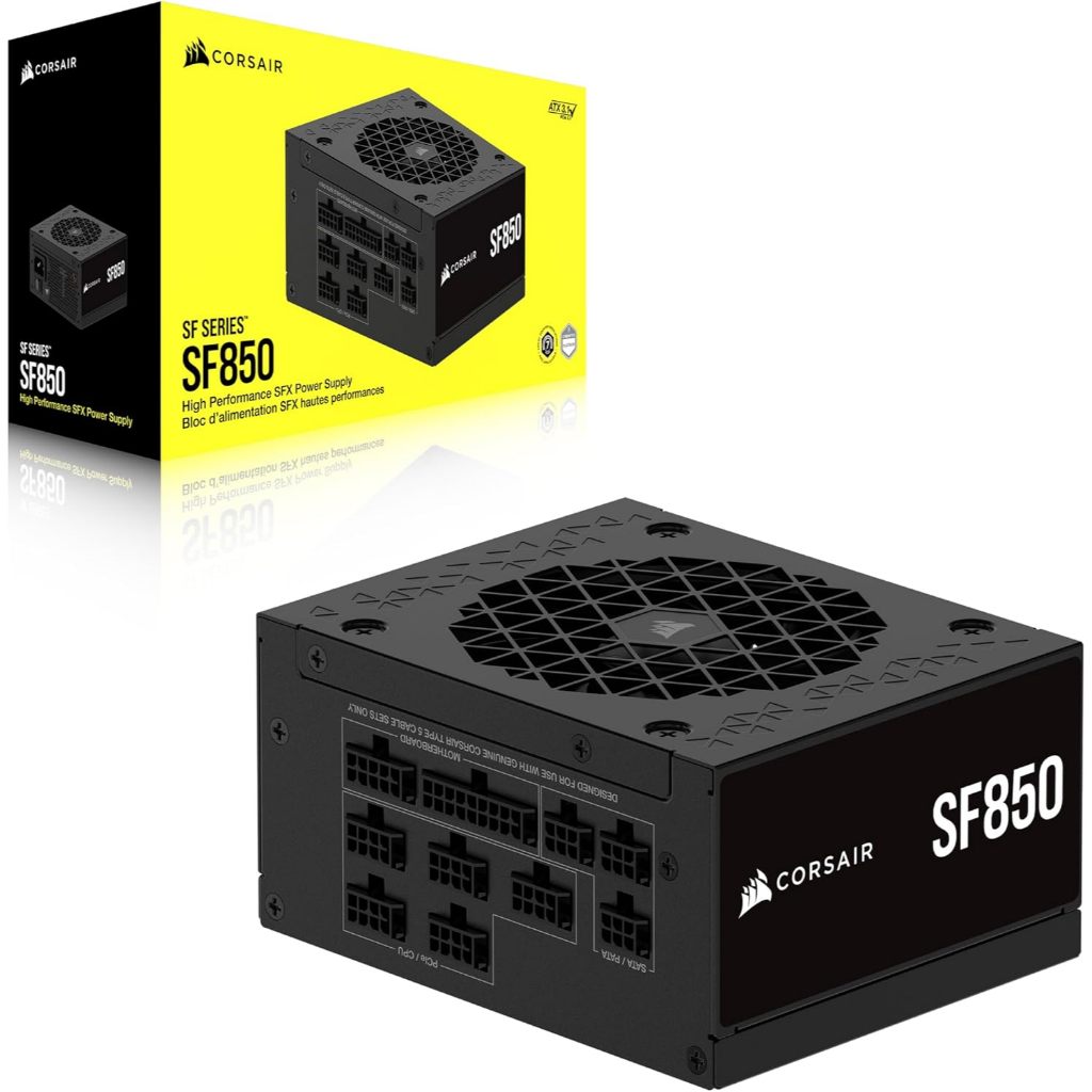 Corsair SF850 850W SFX ATX3.1 & PCIe 5.0 Ready 80Plus Platinum ไฟสีดำ