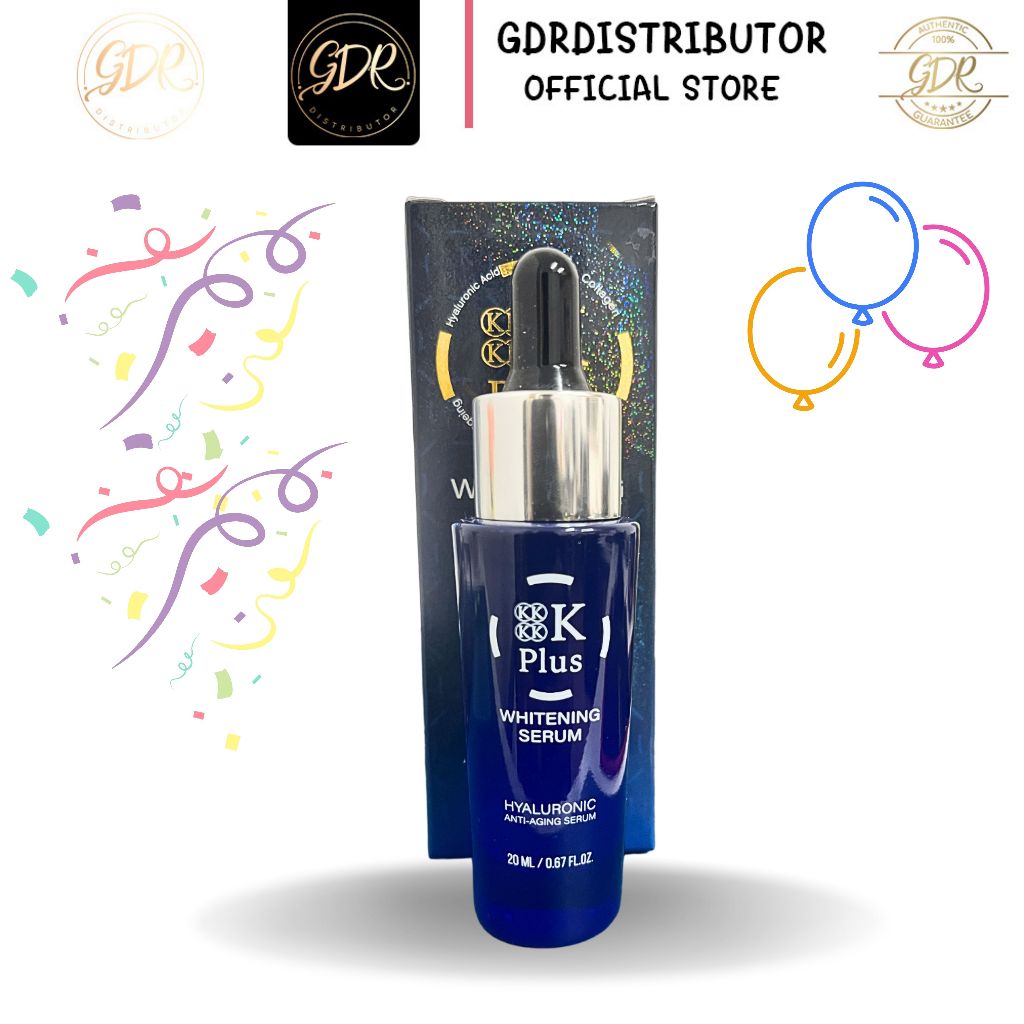 NEW  4K plus 5X whiteninig serum   4เค พลัส ไวท์เทนนิ่ง เซรั่ม 4k serum 4K Plus Serum 20ml.