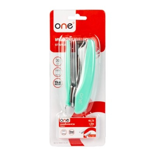 ONE เครื่องเย็บกระดาษ HS405-100 สีชมพู/สีน้ำเงิน/สีเขียว/สีชมพูอ่อน/สีฟ้าอ่อน/สีเขียวอ่อน