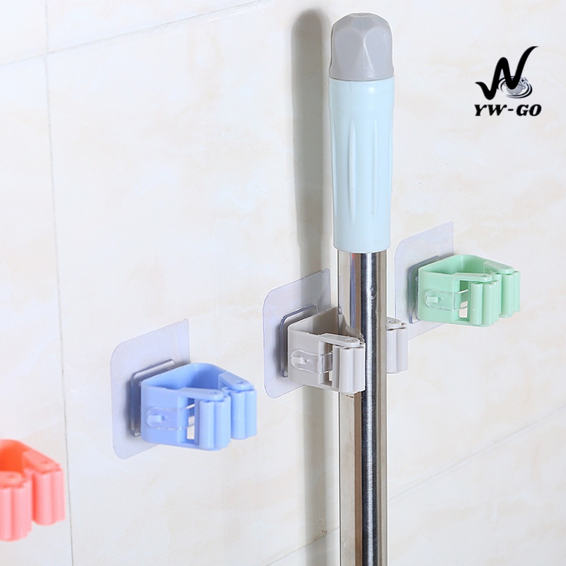 ที่แขวนไม้กวาด ชั้นเก็บไม้ถูพื้น ติดผนัง ประหยัดพื้นที่ (พร้อมส่ง) G2741