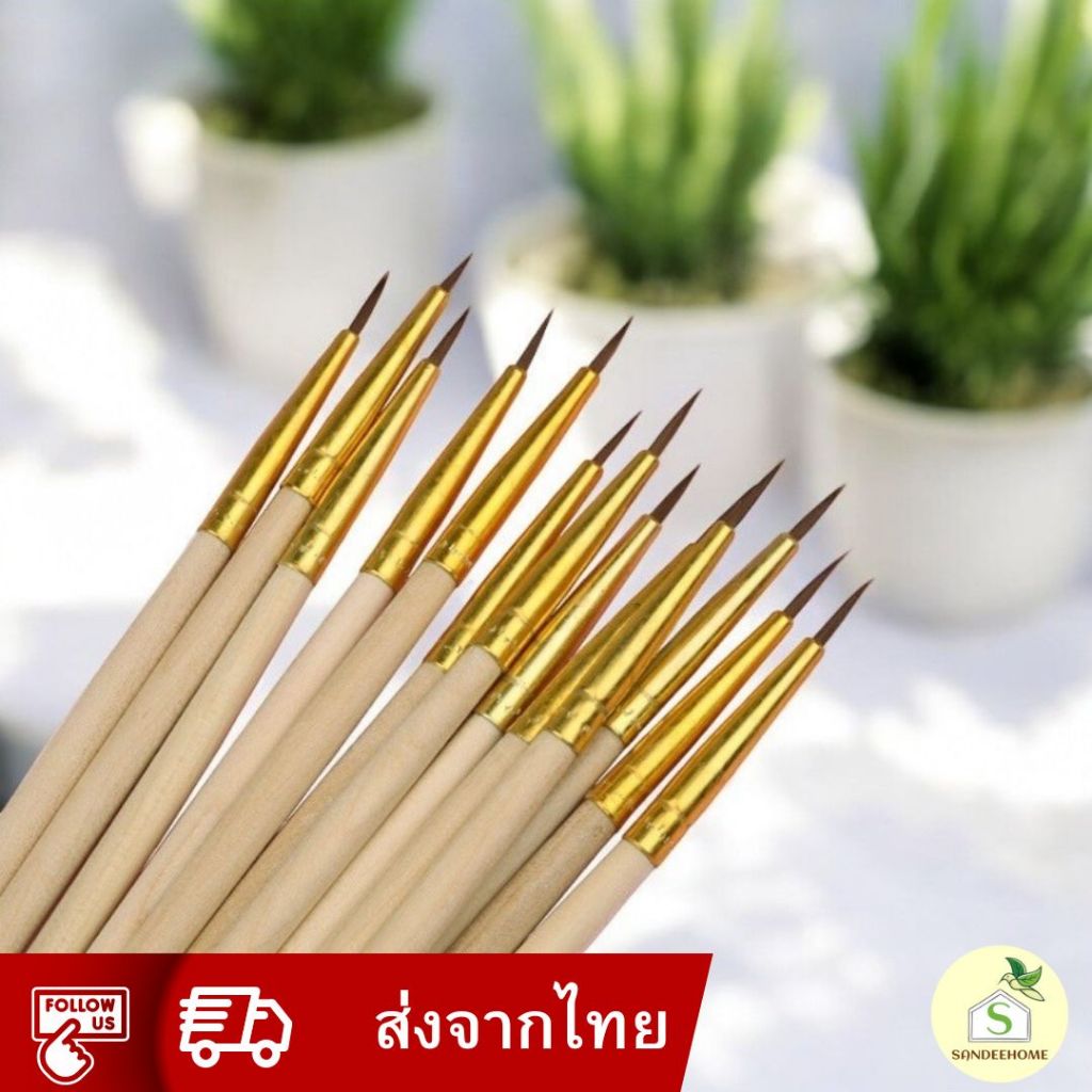 พู่กันขนหมาป่า พู่กันผสมเกสร พู่กันจีน อุปกรณ์ช่วยปลูกต้นไม้ แคคตัส กระบองเพชร cactus&succulent