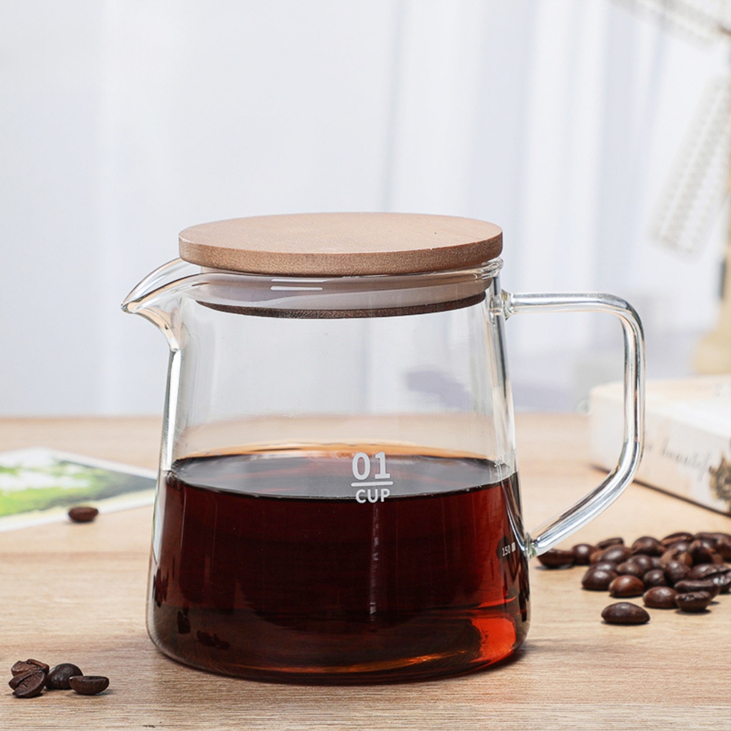 แก้วดริปกาแฟ ทำจากแก้ว ดริปกาแฟ กรองกาแฟ เหยือกดริปกาแฟ Drip Coffee 300 500ml ดริปเปอร์ Simple Living