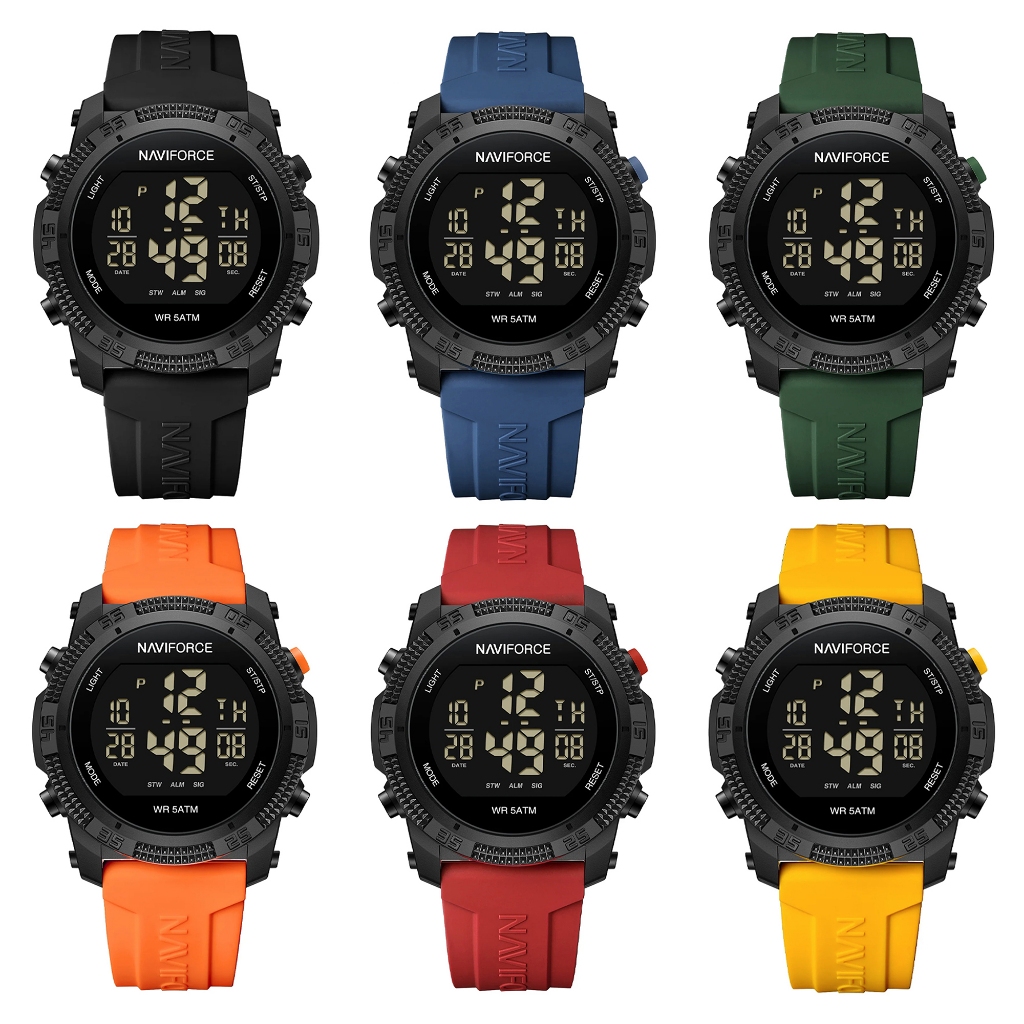 NAVIFORCE นาฬิกาข้อมือผู้ชาย สายซิลิโคน รุ่น NF7104( NF7104-B-B,NF7104-B-GY, NF7104-B-BE,NF7104-B-GN