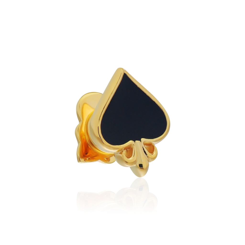 AKE AKE Spade 66 Earring Stud ต่างหูเงินแท้ 925 ลายไพ่โพธิ์ดำ *จำหน่าย/ชิ้น/ข้าง