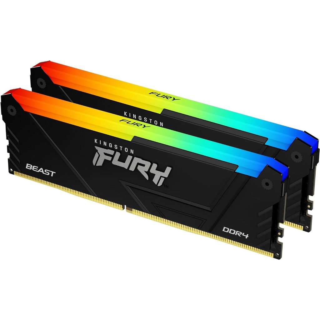 KINGSTON FURY BEAST DDR4/RGB (8GBx2)16GB (KF432C16BB2AK2/16)ประกันตลอดการใช้งาน
