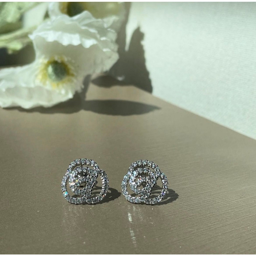 Kind Jewelry ต่างหูติดหู Rose Earring (นางแบบใส่งานจริง) - รูปที่ 7