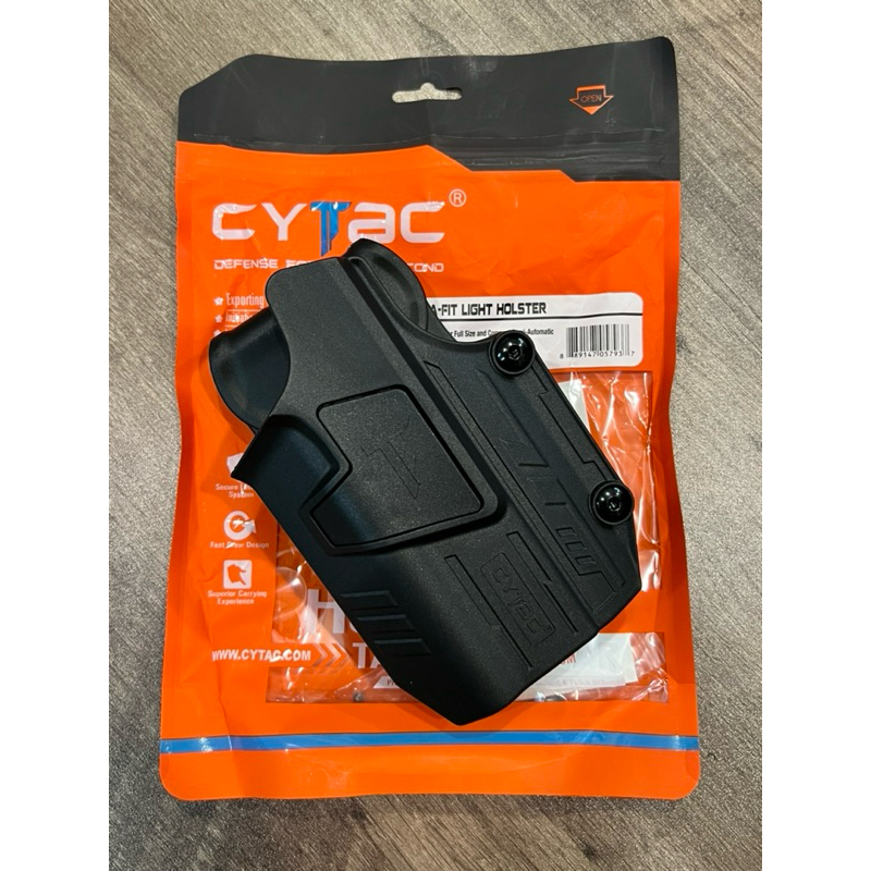 ซองพกนอกปลดล็อคนิ้วชี้ Mega-Fit ติดไฟฉาย ( Mega-Fit Light )ไฟฉายทีใสได้ TLR1/TLR2