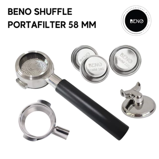 อะไหล่ก้านชงกาแฟ BENO SHUFFLE PORTAFILTER อุปกรณ์เสริม ด้ามจับ ฟิลเตอร์บาสเก็ต แบบตัน ทางน้ำไหล สำหรับหัวกรุ๊ป E61 58 MM