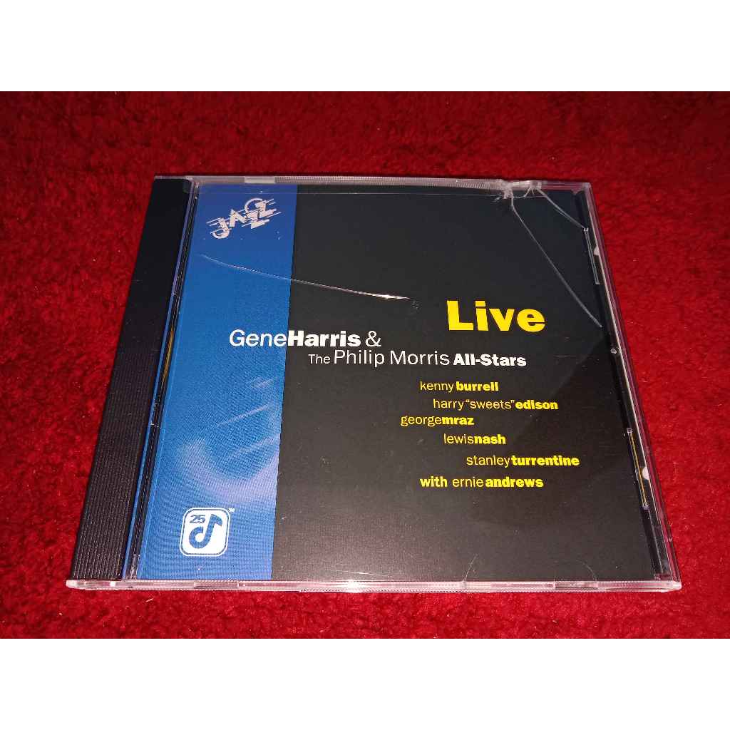 CD แผ่นซีดีเพลงสากล Gene Harris & The Philip Morris All-Stars – Live สินค้าสภาพตามรูปปก