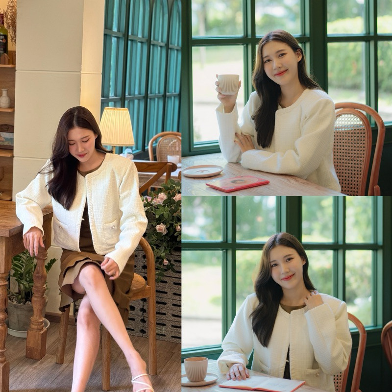 mdd.co JAMIE(เจ-มี่) premium comfy Tweed blazer