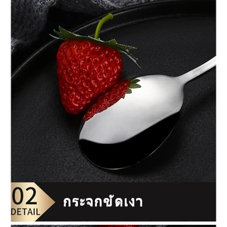 ช้อนส้อม ช้อน ส้อม สแตนเลสแท้ อย่างหนา ขนาด18.5-20.7ซม