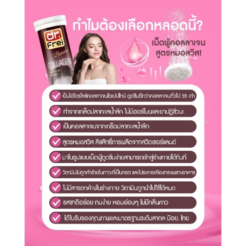 Dr.Frei Collagen Swiss Energy คอลลาเจน​ Swiss Energy Collagen Swiss Energy online Thailand