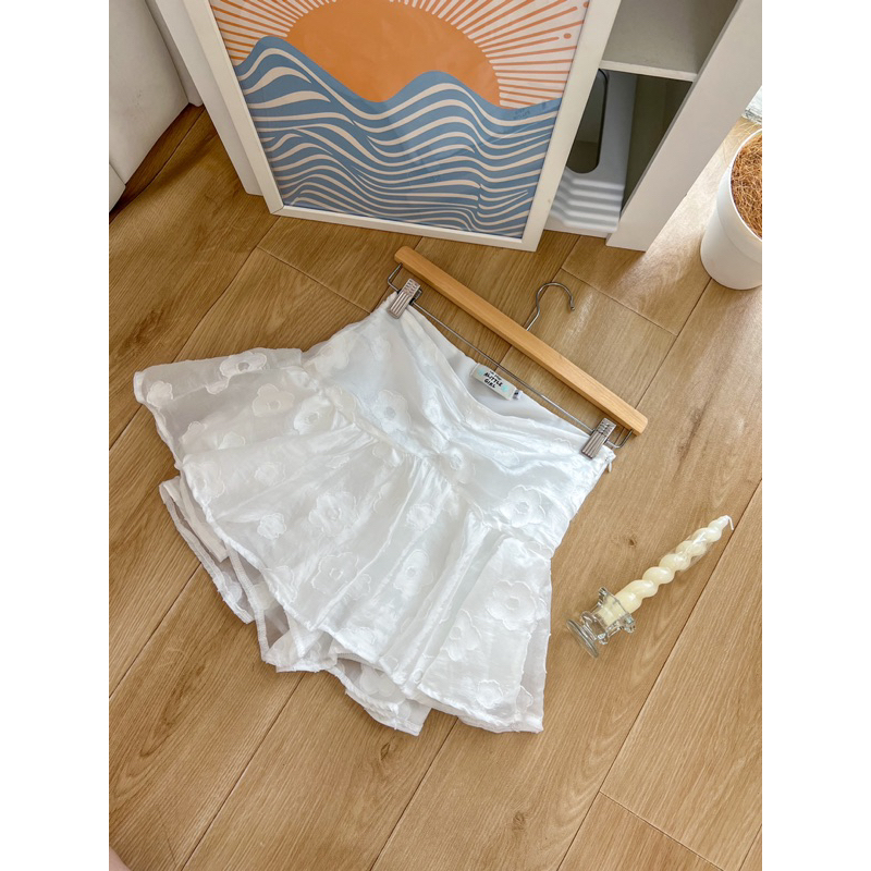 (พร้อมส่ง) ALAND SKORT กางเกงกระโปรงลูกไม้