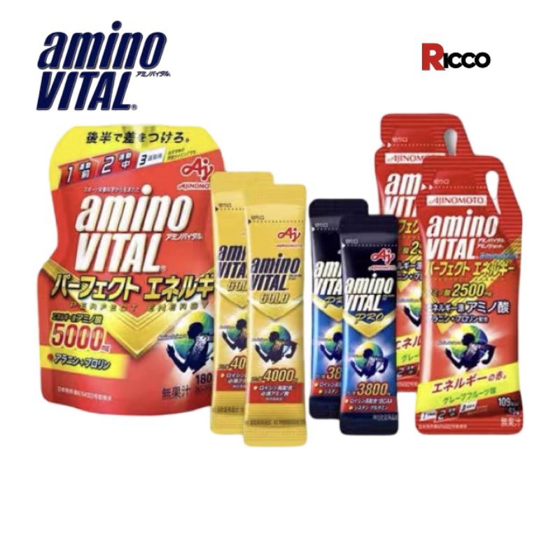 เจล Amino Vital : Amino Shot Perfect Energy 2500-380-,5000mg. เจลให้พลังงาน สูตรญี่ปุ่น