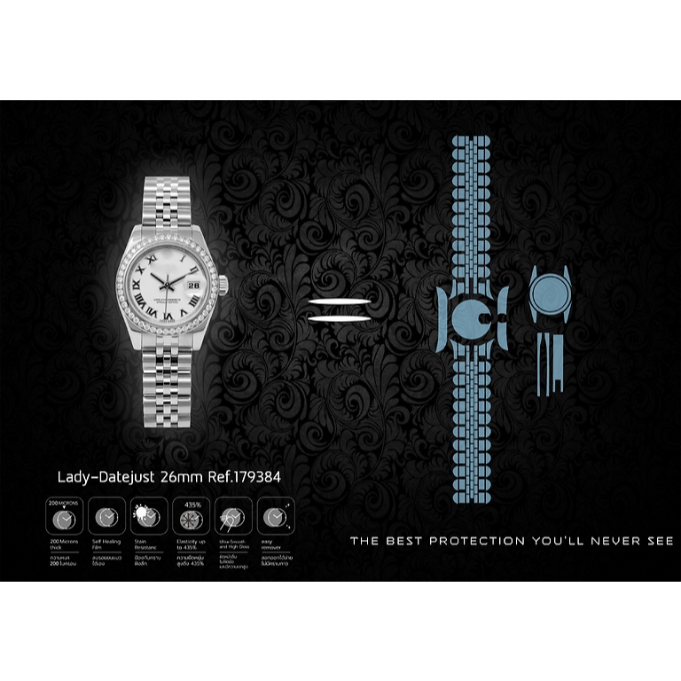 ฟิล์มกันรอยนาฬิกา Watch Protection Rolex Lady-Datejust 26mm Ref.179384