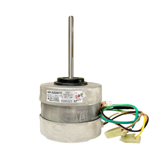 มอเตอร์คอยล์เย็น LG รหัส 4681A20067C (4681A20067M) MOTOR ASSEMBLY,AC,INDOOR มอเตอร์พัดลม คอยล์เย็น อ