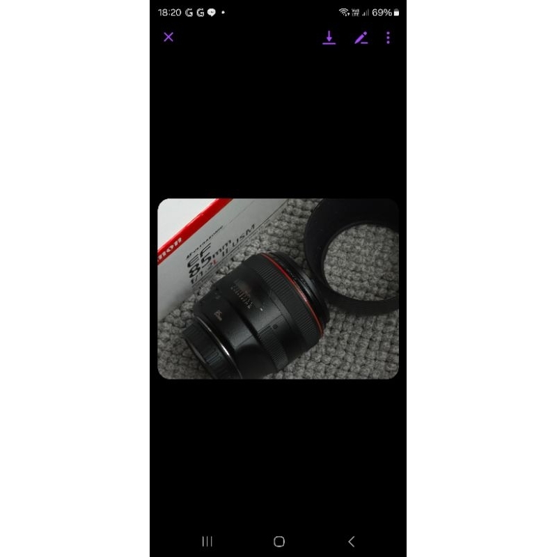 canon ef 85 f1.2L ii สภาพสวย มีกล่อง