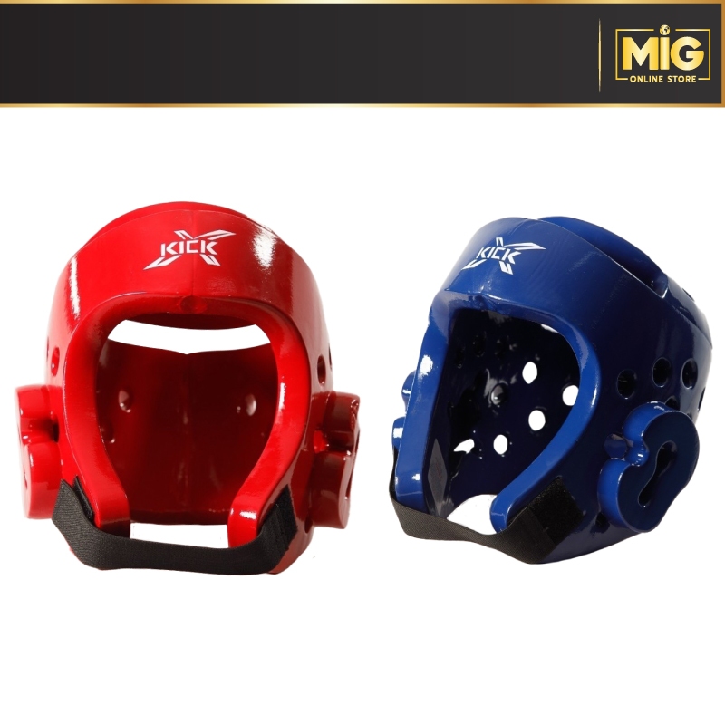 KICK X Taekwondo​ Head​ Guard เฮดการ์ด​เทควันโด​สีแดง-สีน้ำเงิน