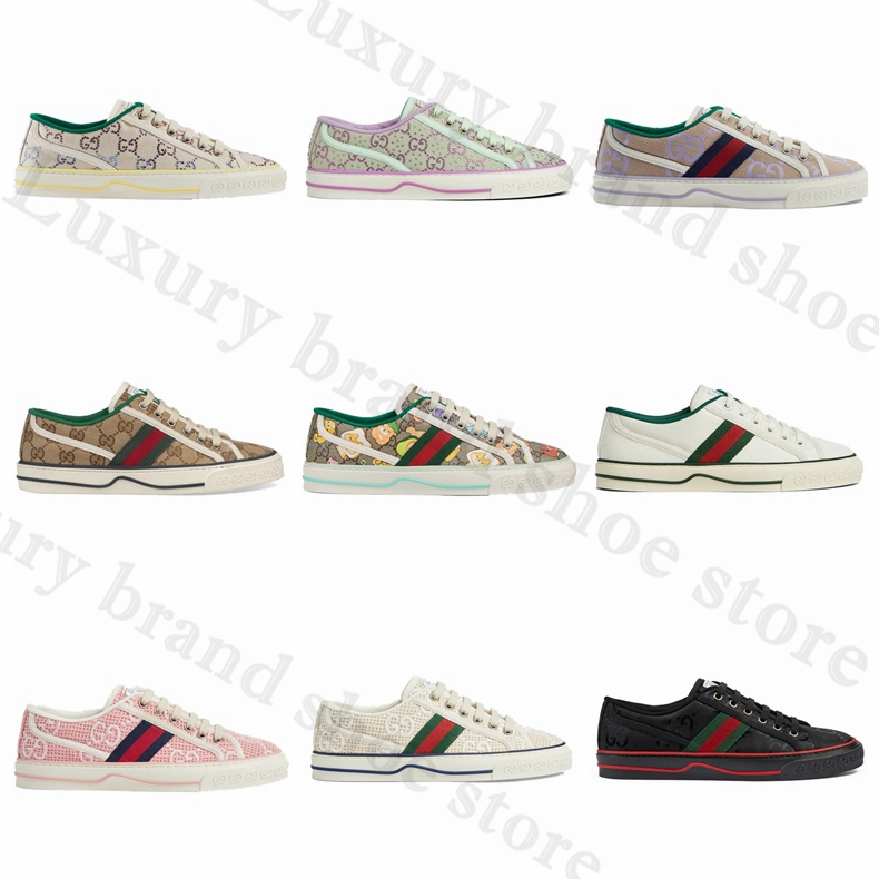 👟Gucci, classic, Tennis 1977 series GG ของผู้หญิง, รองเท้าผ้าใบ, ของแท้💯