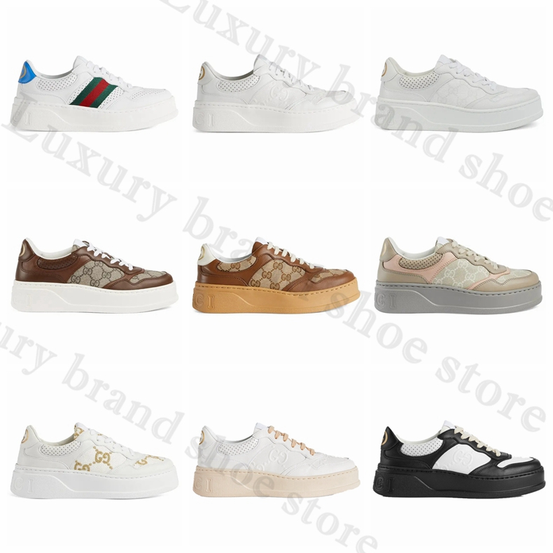 👟Gucci คลาสสิค สไตล์ใหม่ ผู้หญิง GG รองเท้าผ้าใบ ของแท้💯