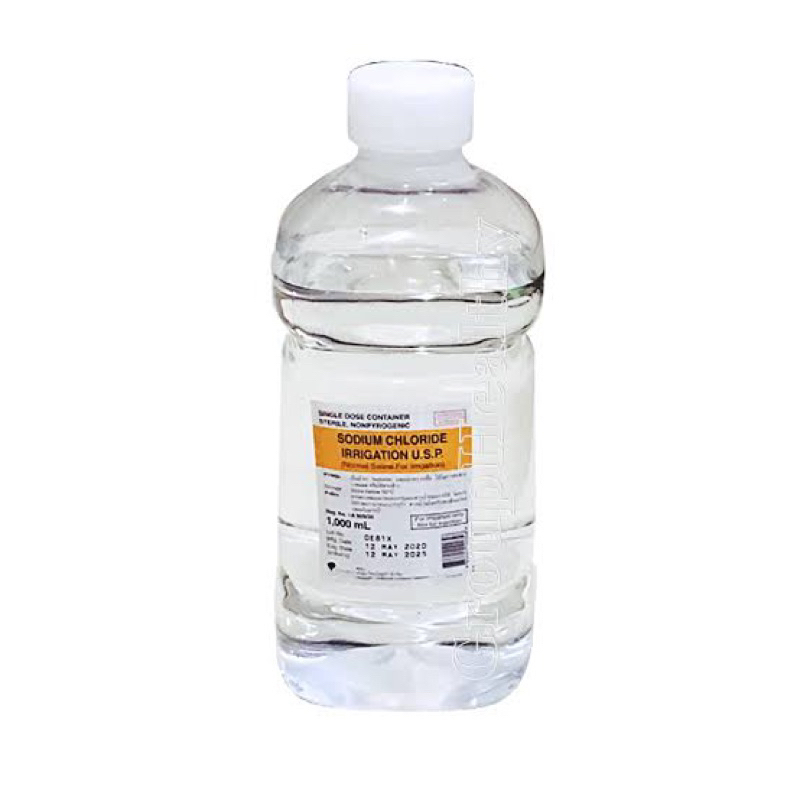 น้ำเกลือ น้ำเกลือล้างแผล ล้างจมูก น้ำเกลือ 1000 มล. Otsuka (โอซูก้า) ภูมิแพ้ หยุดกรน