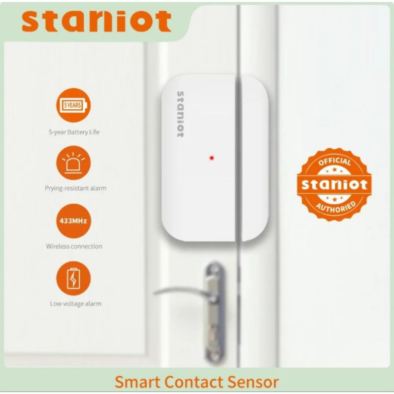 Door window sensor อายุแบตเตอรี่ 5 ปี ติดประตูหน้าต่าง
