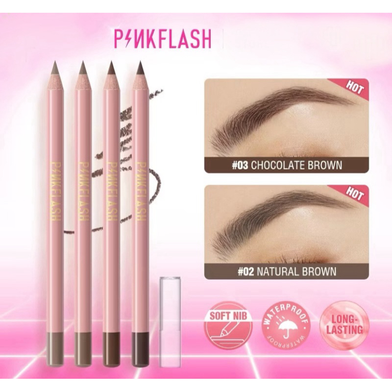 <พร้อมส่ง> Pinkflash Ohmyemoji ดินสอเขียนคิ้ว ติดทนนาน กันน้ำ